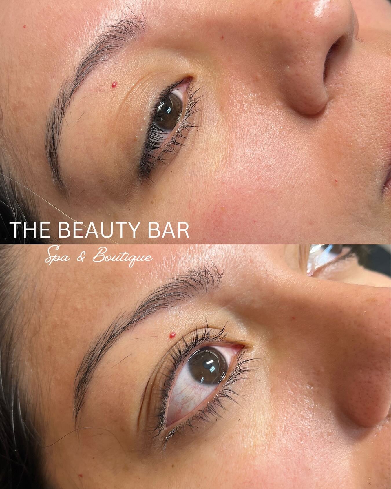 Look at those lashes🤩
&bull;Services provided⬇️
 -Lash Lift
 -Eyelash tint 
&bull;This semi-permanent solution to lift and curl your natural lashes, just like a perm!
&bull;Lash lift are LOW maintenance, putting you in our spa chair every 4-6 week
